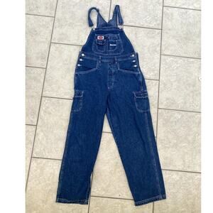 Vintage Y2K Revolt overalls denim jeans women's carpenter boho Size 14
